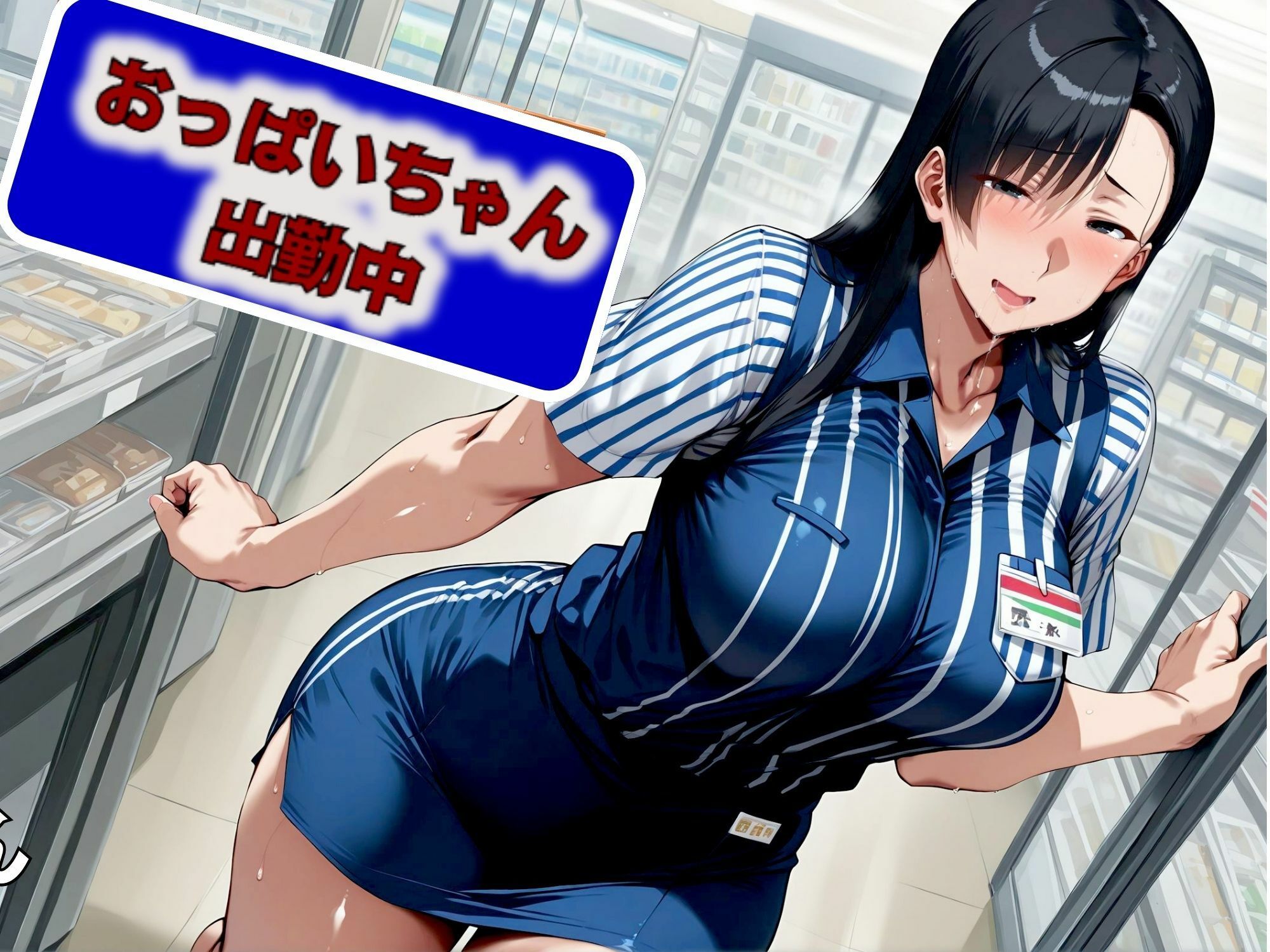 サンプル画像1:商売繁盛バイトエロ 31歳シンママによるコンビニアルバイト(AI美人クラブ) [d_506963]