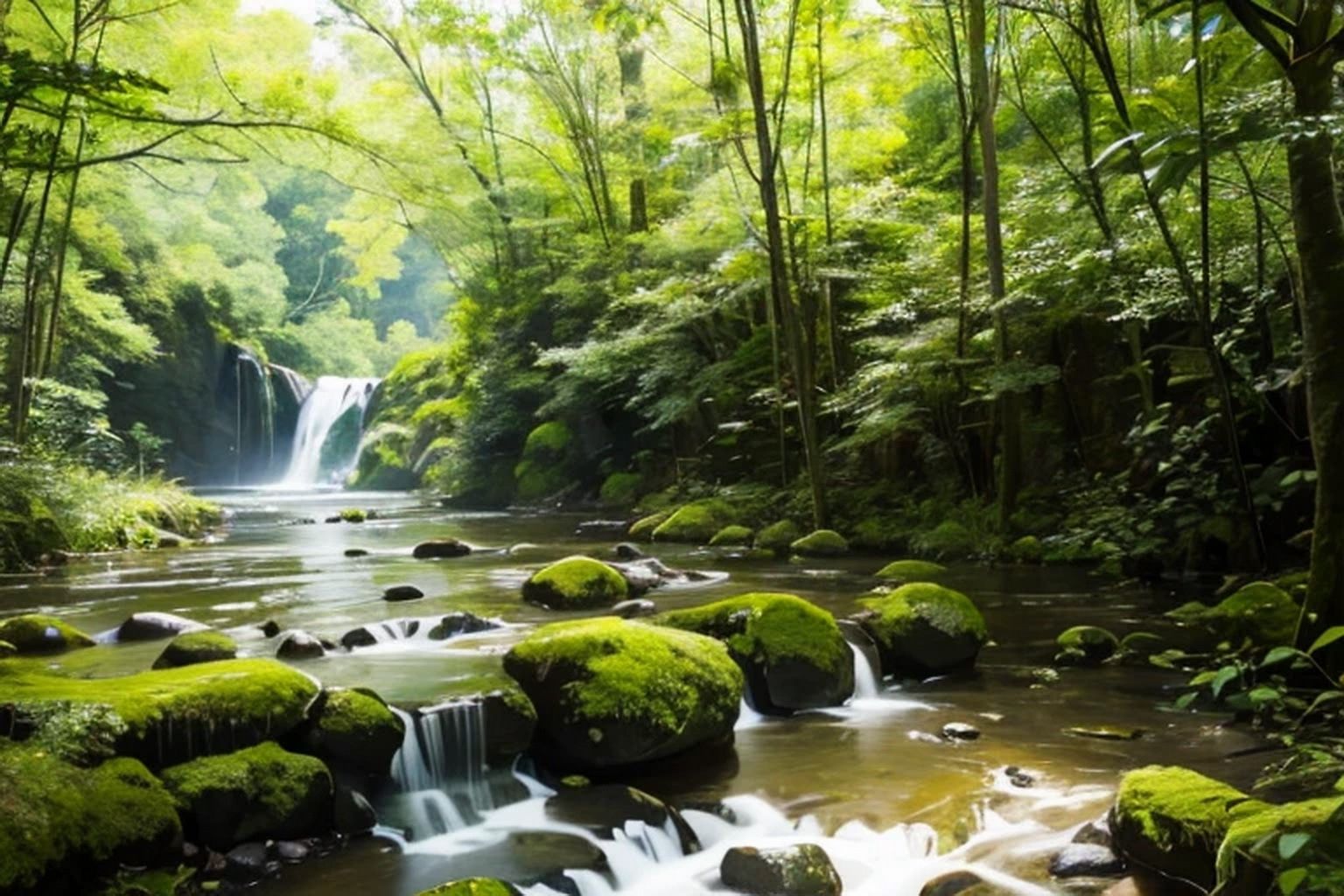 サンプル画像2:ジャングル  背景素材(豊川内角) [d_507122]