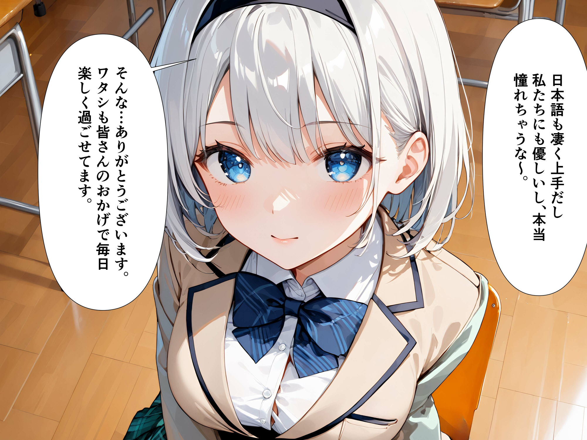 サンプル画像4:『セリフ入有:4K×500枚』性処理留学〜ハーフ留学生リカさん〜(AOI) [d_507123]