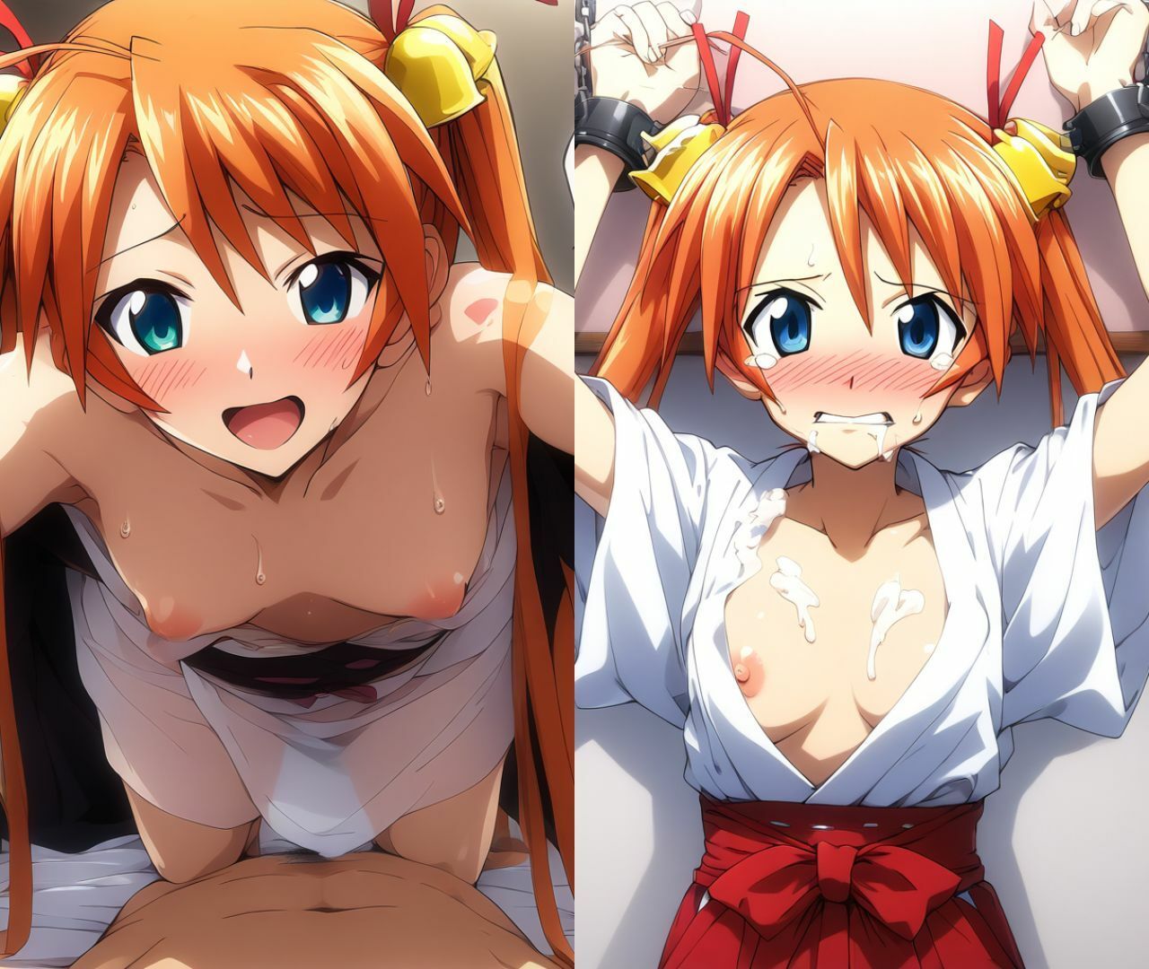 サンプル画像4:美少女女子学生2人〜「ダメなのに…」溜まりに溜まった性欲が爆発してしまい妊娠しても淫乱セックスで昇天した日々が続いたCG集〜(ミライサキAIクラブ) [d_507133]