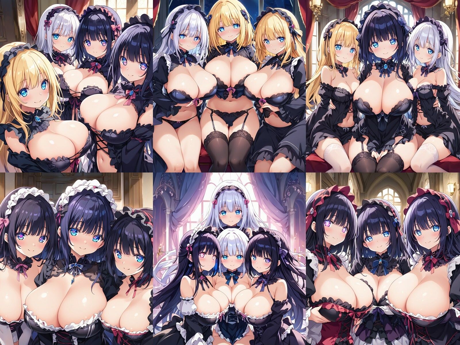 サンプル画像1:ゴスロリハーレムを作ってボテ腹にしてやった件【ハーレム王にオレはなる】(ハーレムランド) [d_507227]