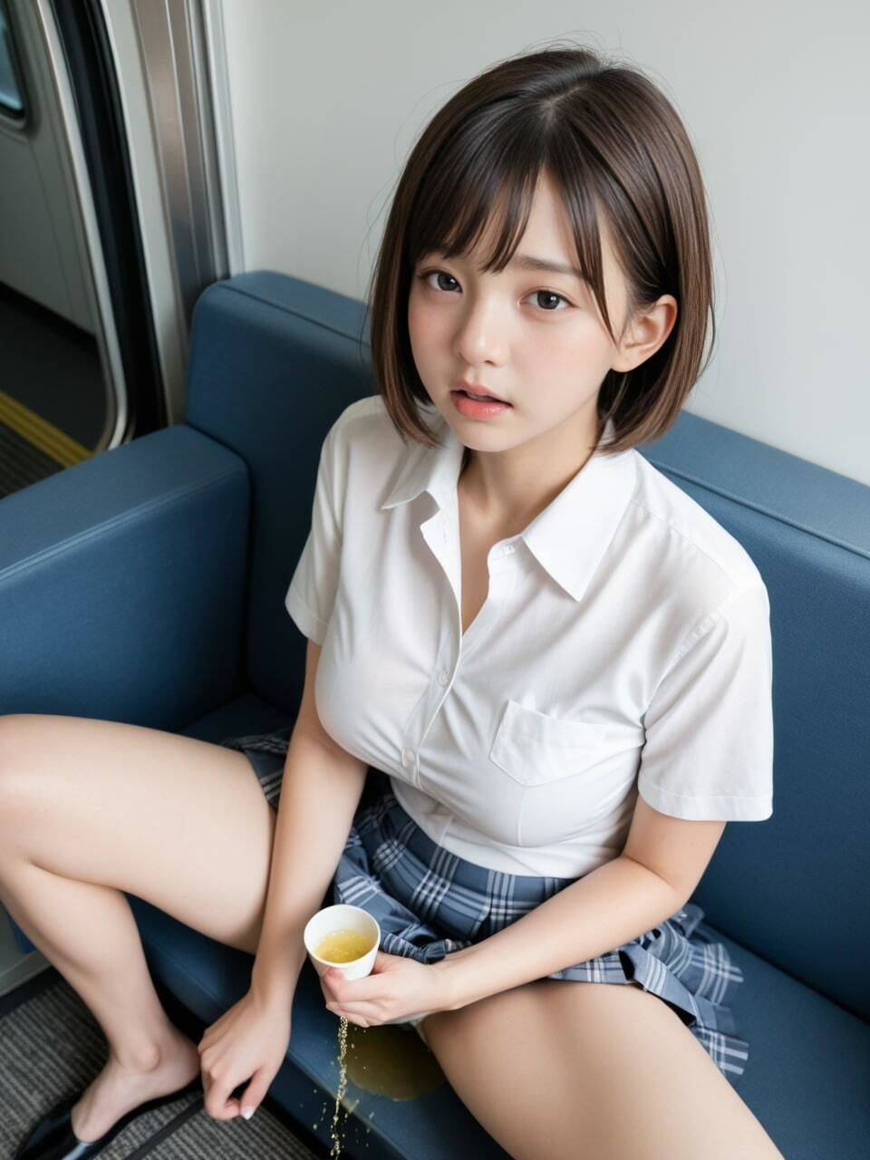 サンプル画像3:放尿列車〜やみつき・快感おもらしの特別快速〜(山と撫でシコシコ) [d_507349]