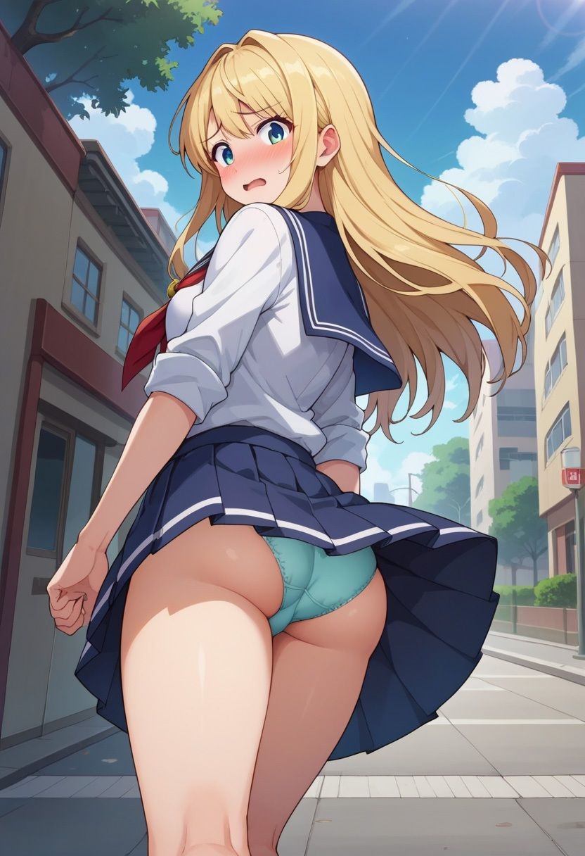 サンプル画像4:〜通学路〜  制服風チラ(白水亭) [d_507579]