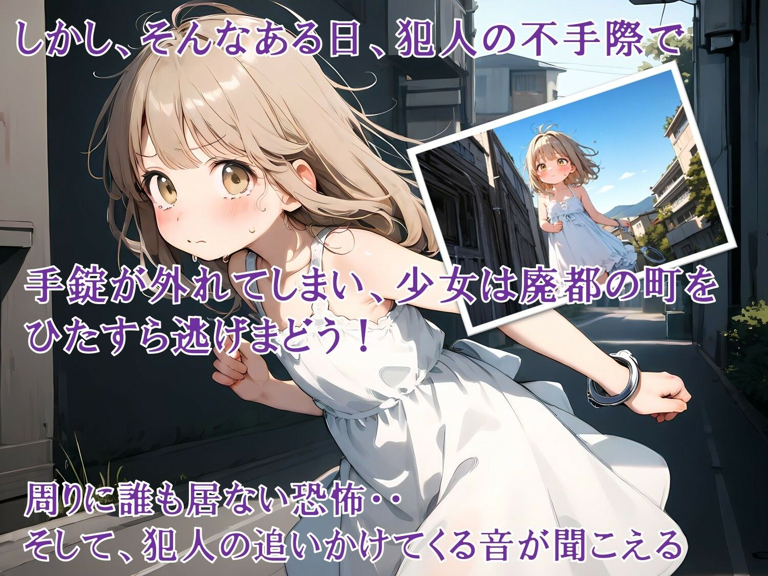 サンプル画像3:廃都の少女 日常からの非日常へ(ジェル工房) [d_507588]