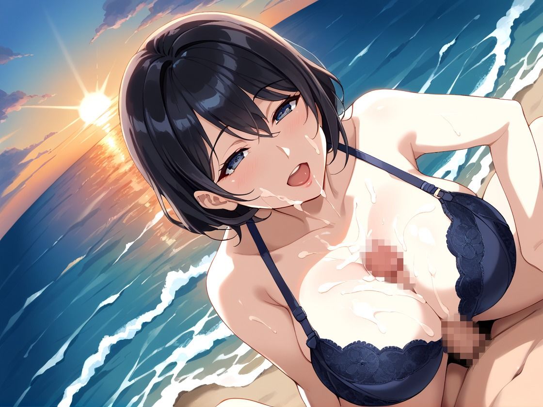 サンプル画像6:巨乳青姦 人妻海に散る(あめふらし) [d_507634]