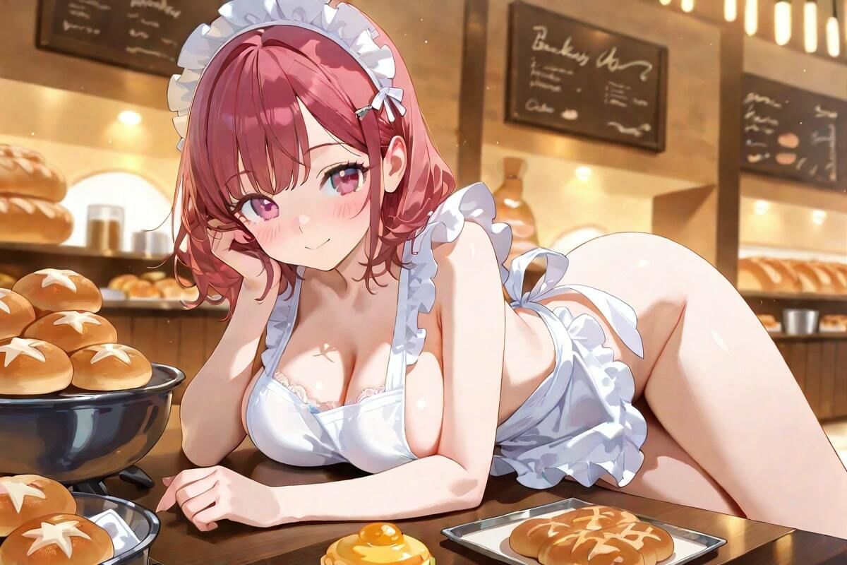 サンプル画像1:超絶美女CG集 出来立てパンをお届けします(AI幻想工房) [d_507690]