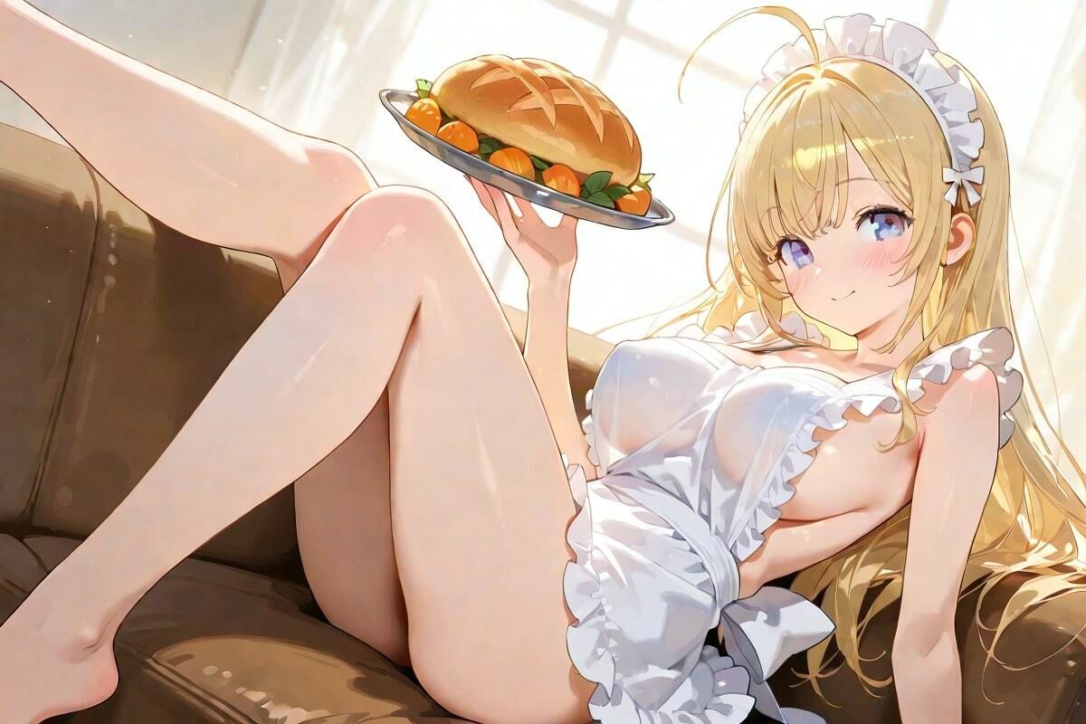 サンプル画像2:超絶美女CG集 出来立てパンをお届けします(AI幻想工房) [d_507690]