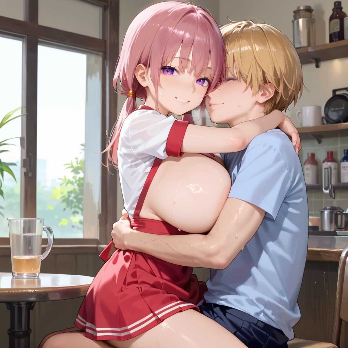 サンプル画像1:【PART5】ご奉仕セット料金を払えば、ファミレス店員誰にでも挿れ放題！(ふるーつぽんち倶楽部) [d_507871]