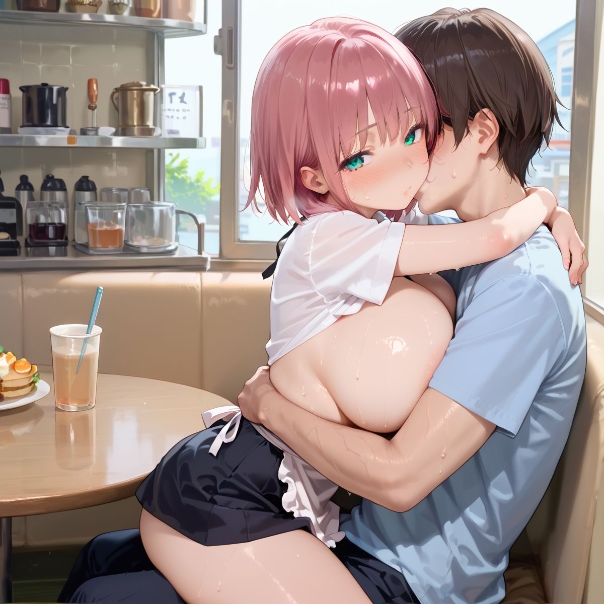 サンプル画像4:【PART6】ご奉仕セット料金を払えば、ファミレス店員誰にでも挿れ放題！(ふるーつぽんち倶楽部) [d_507878]