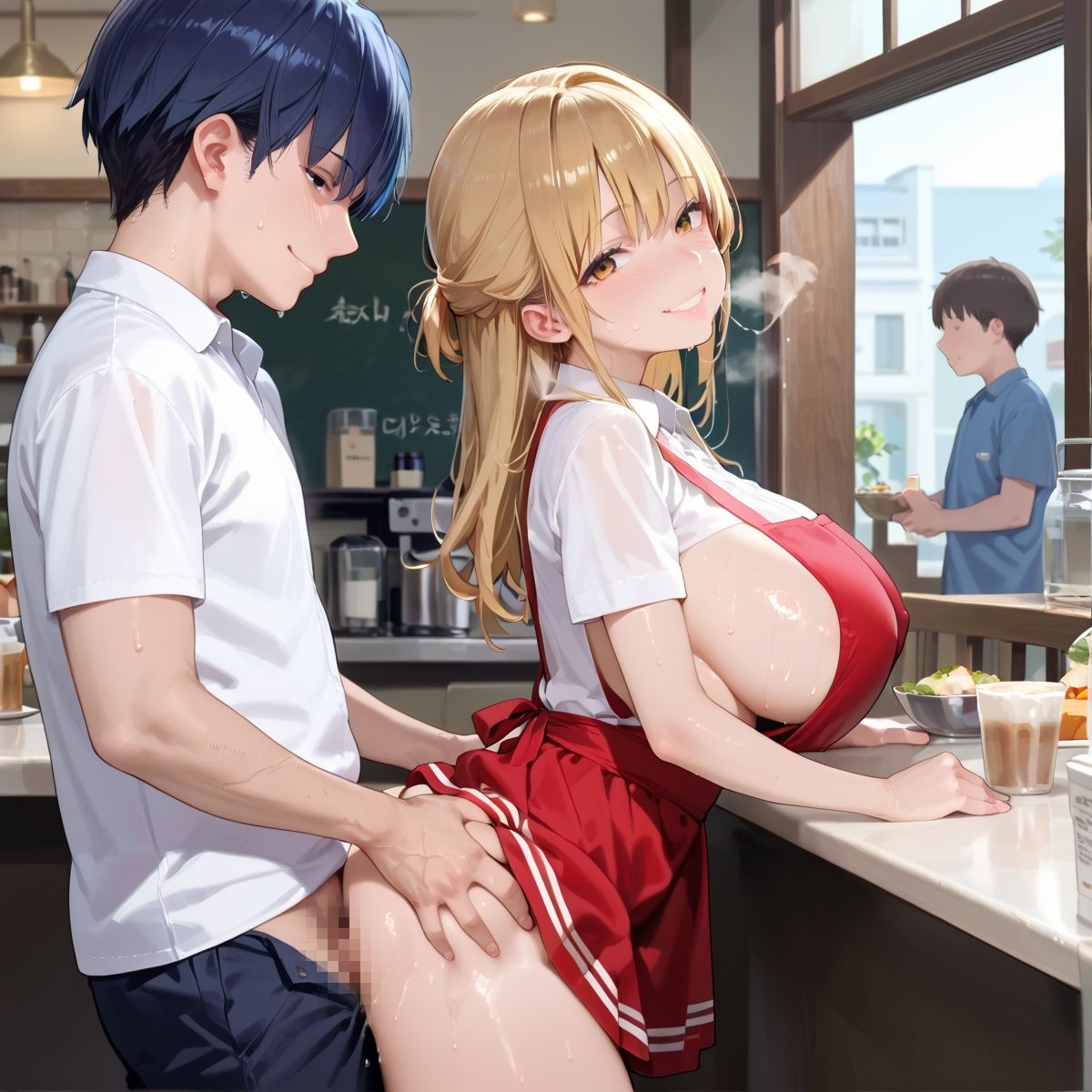 サンプル画像5:【PART6】ご奉仕セット料金を払えば、ファミレス店員誰にでも挿れ放題！(ふるーつぽんち倶楽部) [d_507878]