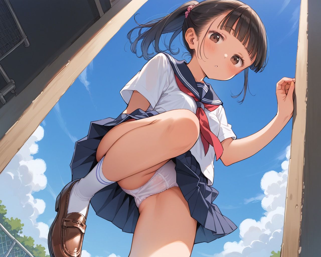 サンプル画像1:このあと幼馴染と図書館で愛液飛び散るサイレントセックス(ろんどんぷりん) [d_507880]