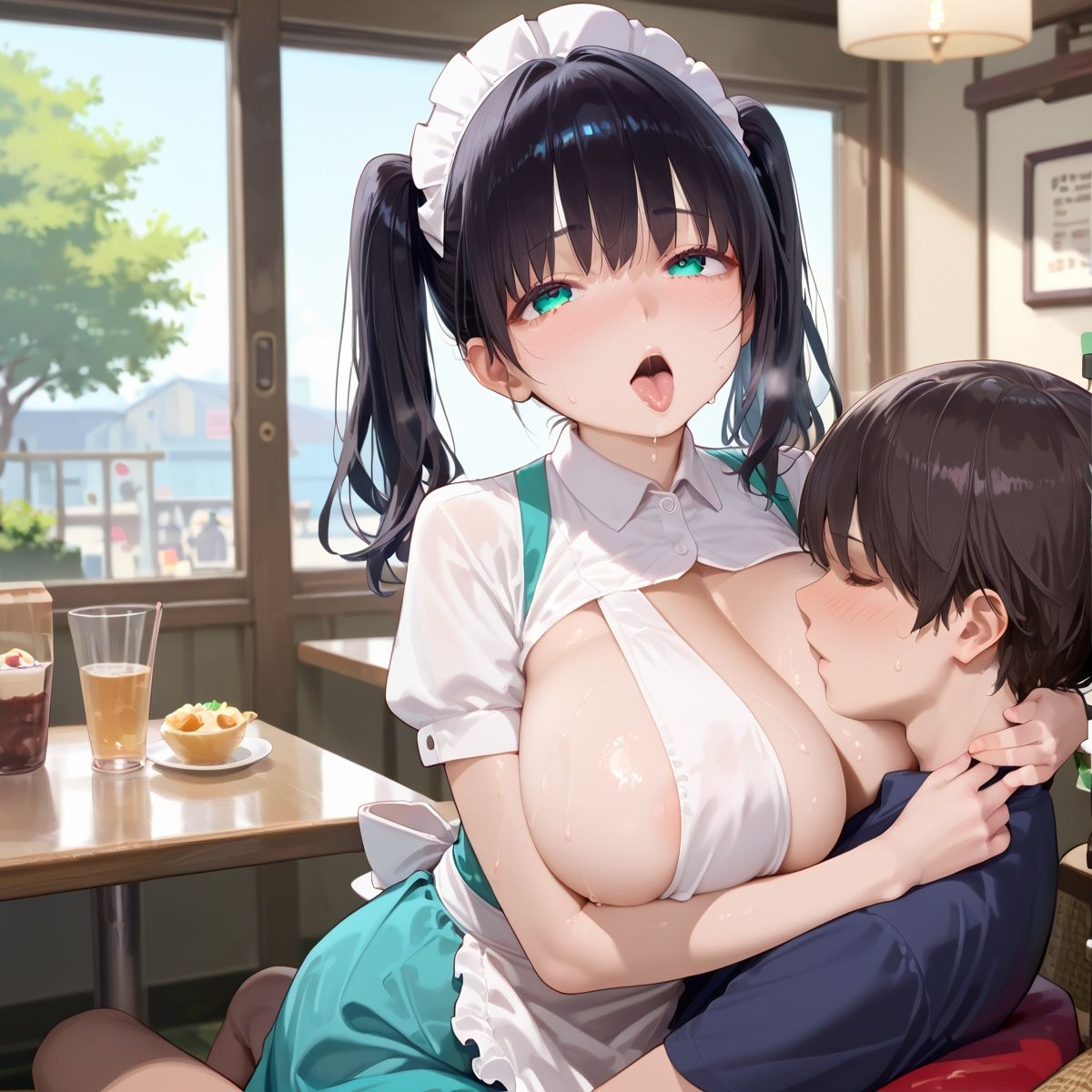 サンプル画像6:【PART14】ご奉仕セット料金を払えば、ファミレス店員誰にでも挿れ放題！(ふるーつぽんち倶楽部) [d_507910]