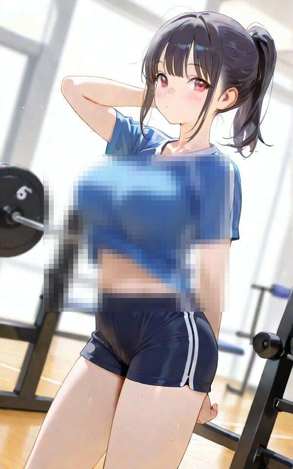 サンプル画像2:ジムで鍛える  エロい美女たち 3(AI幻想工房) [d_507914]