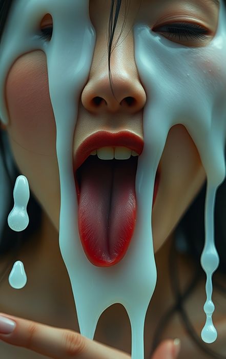 サンプル画像1:舌・フェチAI(F GIRL) [d_508084]