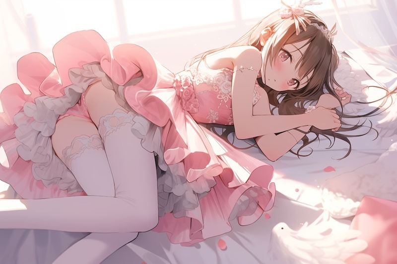 【ドレス美少女36】バレリーナ＆アイドル衣装〜美少女たちが紡ぐ、静寂のひとときのサンプル画像 6