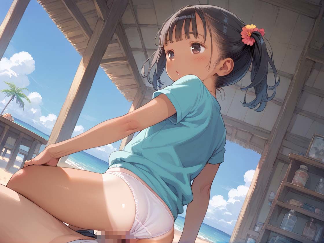 サンプル画像4:つるぺた水泳部員の日焼け跡が可愛すぎる(やきしらこ) [d_508147]