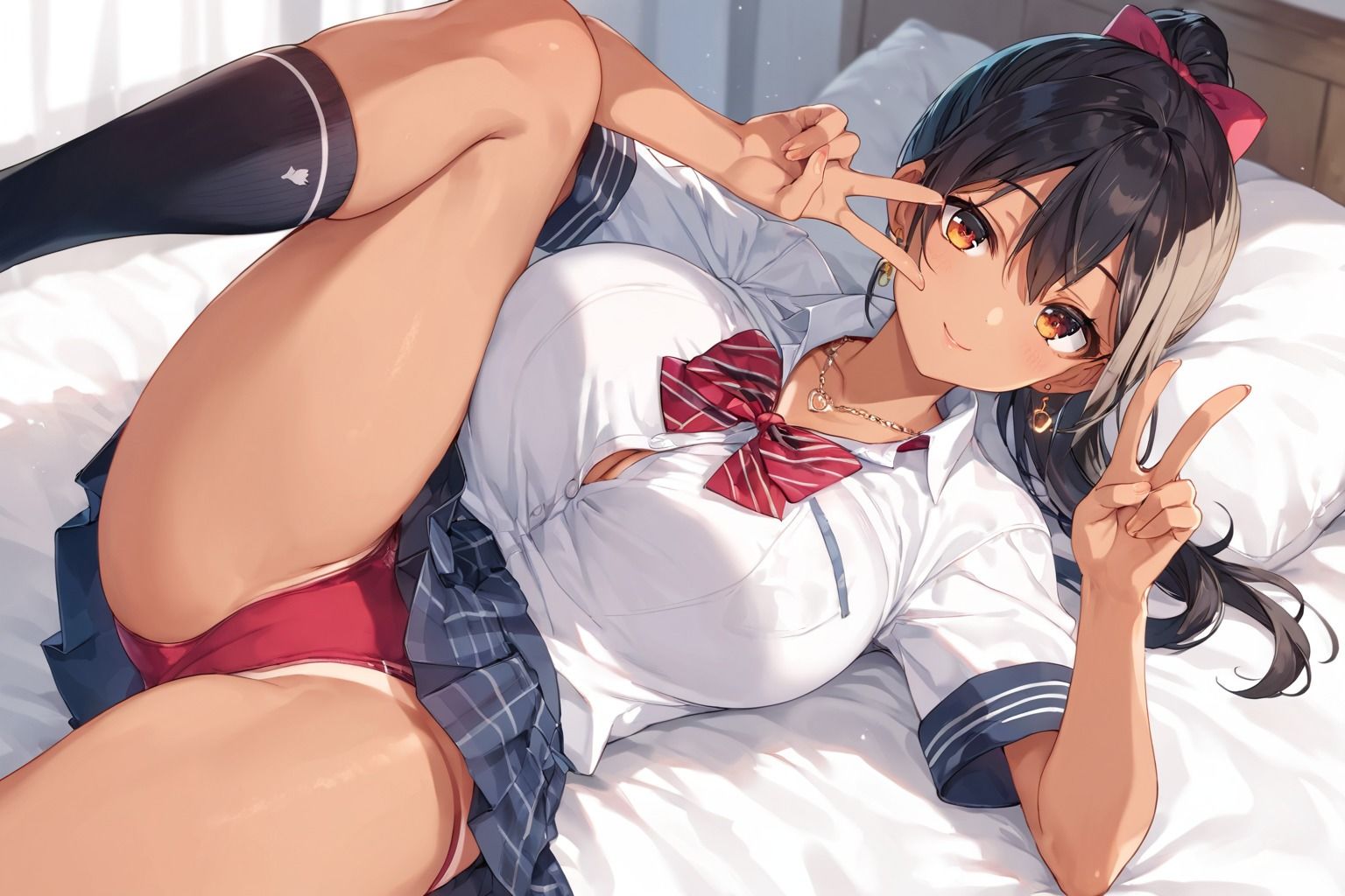 サンプル画像2:実は処女！？黒ギャルと生ハメセックス(きょほう) [d_508187]