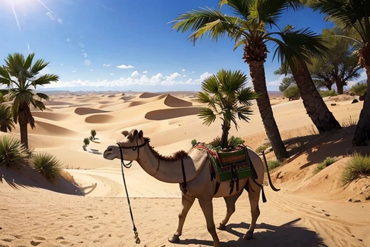 サンプル画像6:砂漠・オアシス 素材集2(豊川内角) [d_508324]