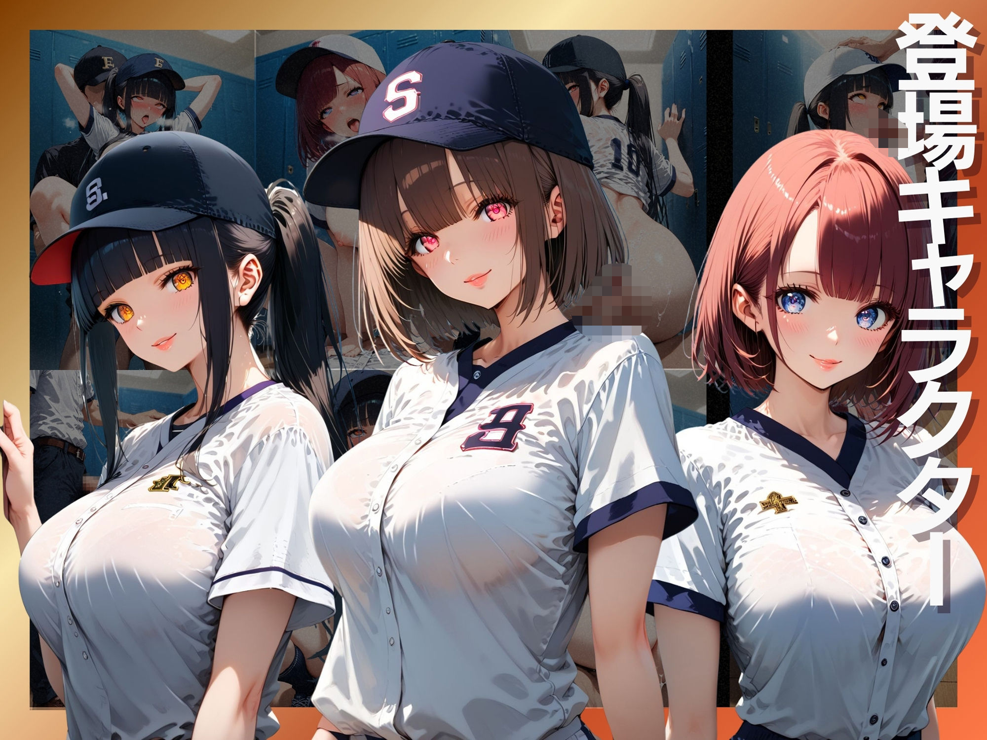サンプル画像1:野球部 × ロッカールーム 〜野球部女子のアへ顔満載！！〜(肉欲の園) [d_508514]