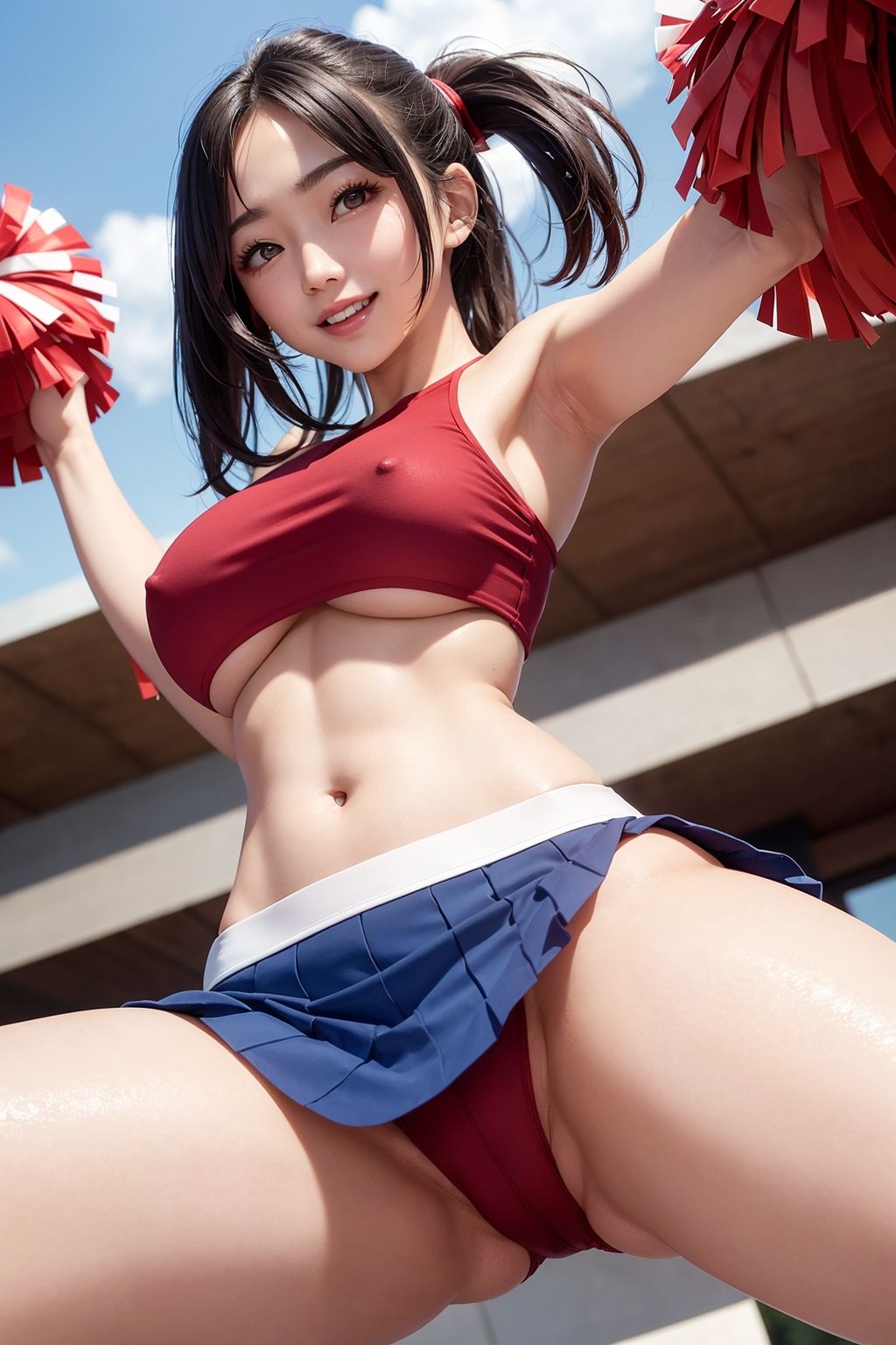 AI美女のチアガール写真集4の画像1