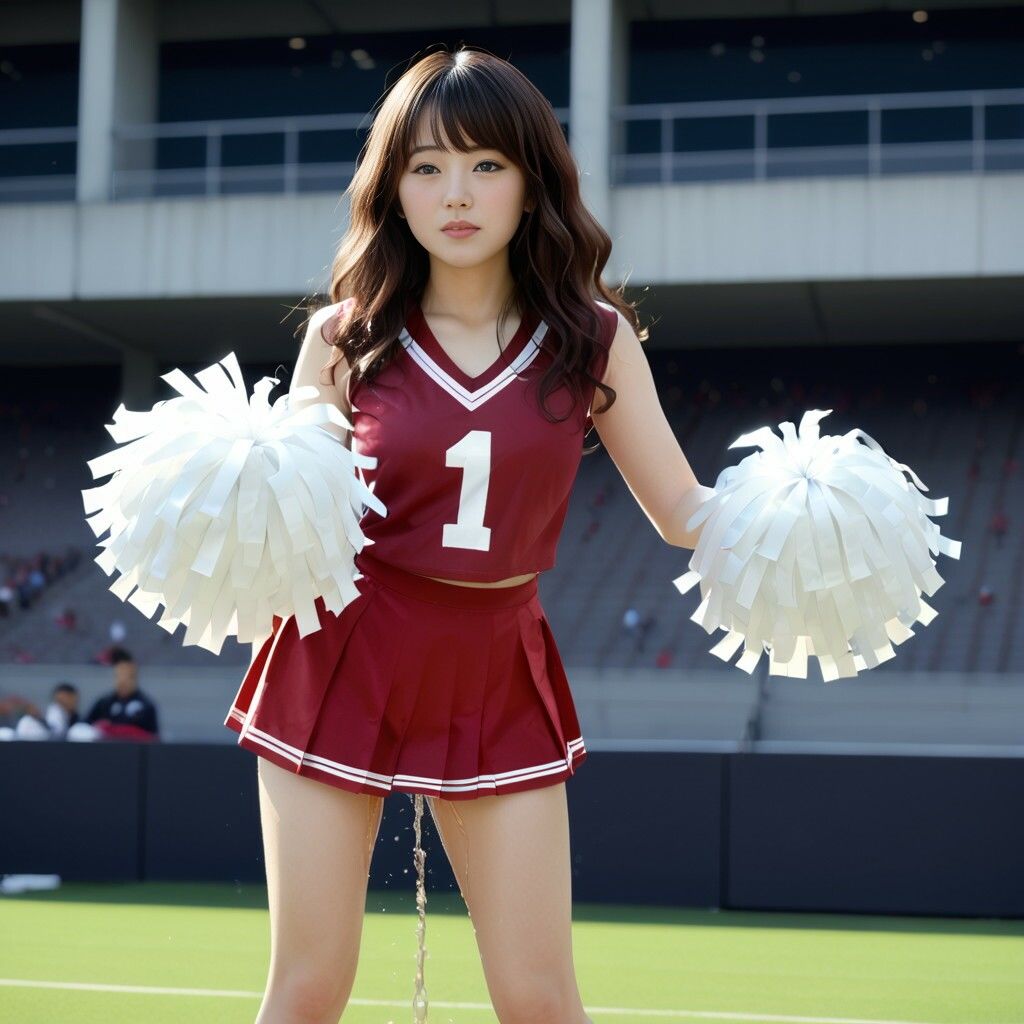 サンプル画像3:おもらしチアリーダー(P-AI planning) [d_508566]