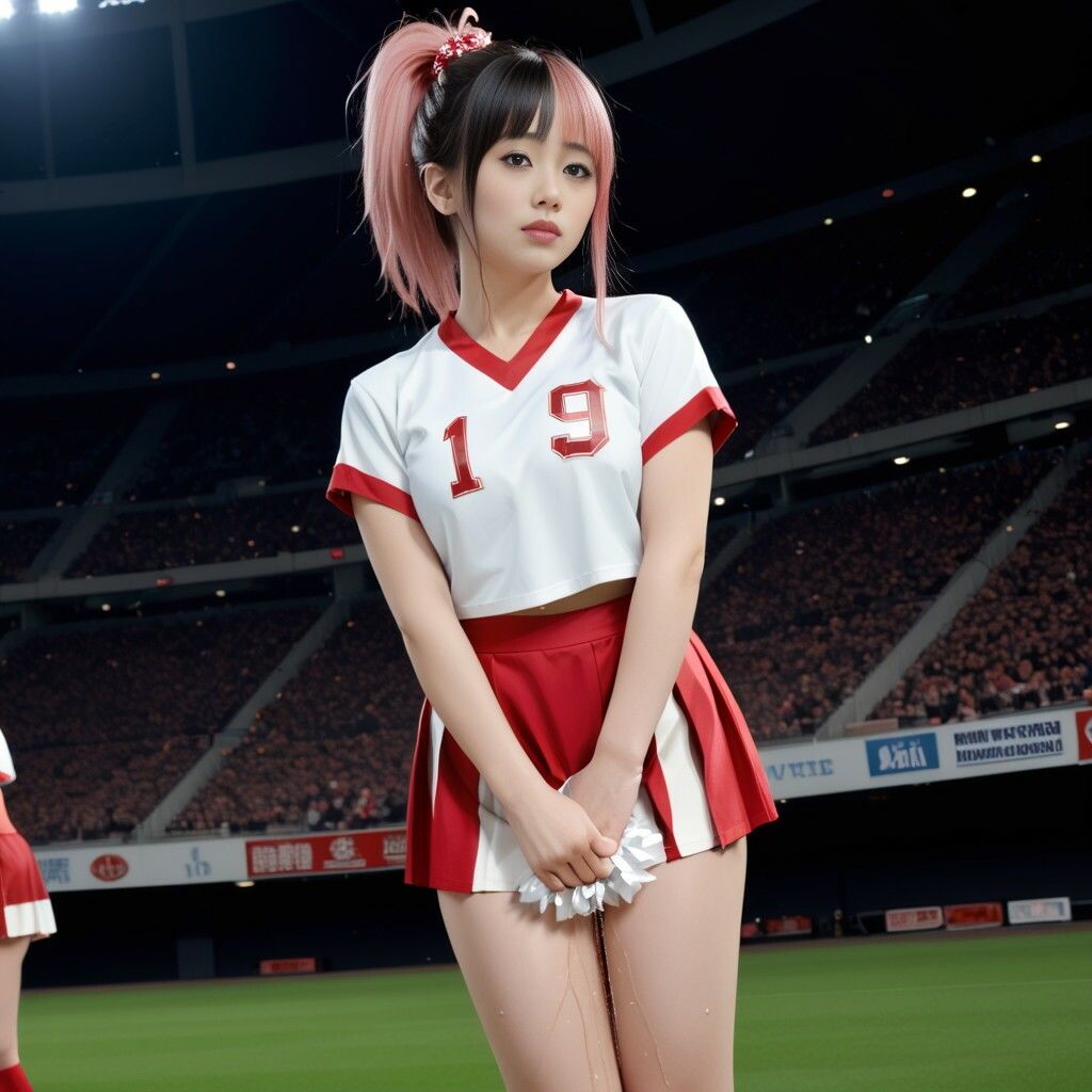 サンプル画像4:おもらしチアリーダー(P-AI planning) [d_508566]