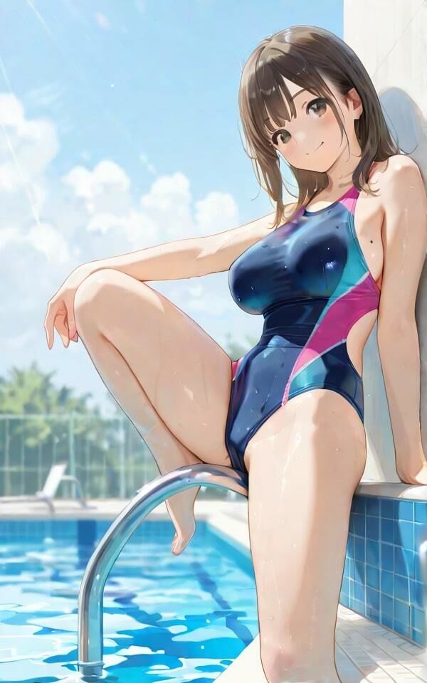 サンプル画像1:ナイトプールに集まる美女たち  最高クラスの美女たちをご覧ください(AI幻想工房) [d_508647]