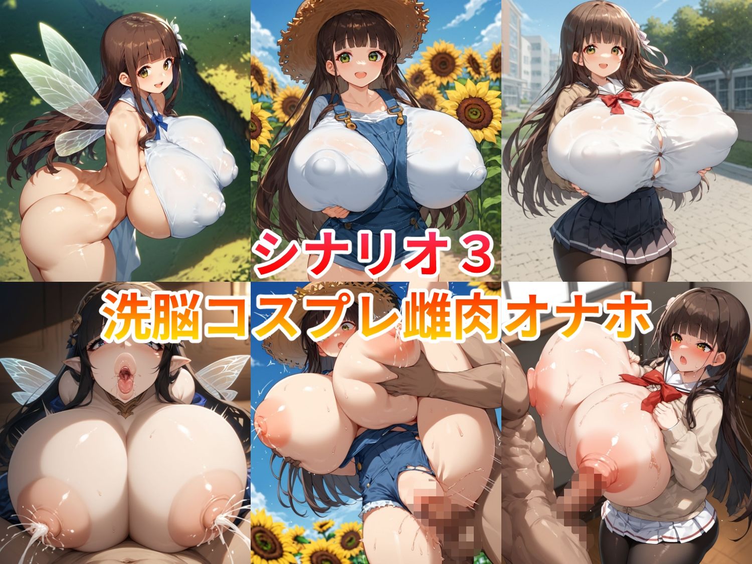 サンプル画像3:バカ乳イラスト集 〜ご注文〇うさぎですか？_宇治〇千夜〜(Venus Artworks) [d_508763]