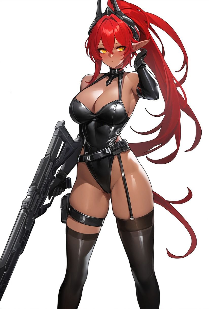 サンプル画像5:黒ガーターベルト剣士の仕様書(潮吹きジョニー) [d_508843]