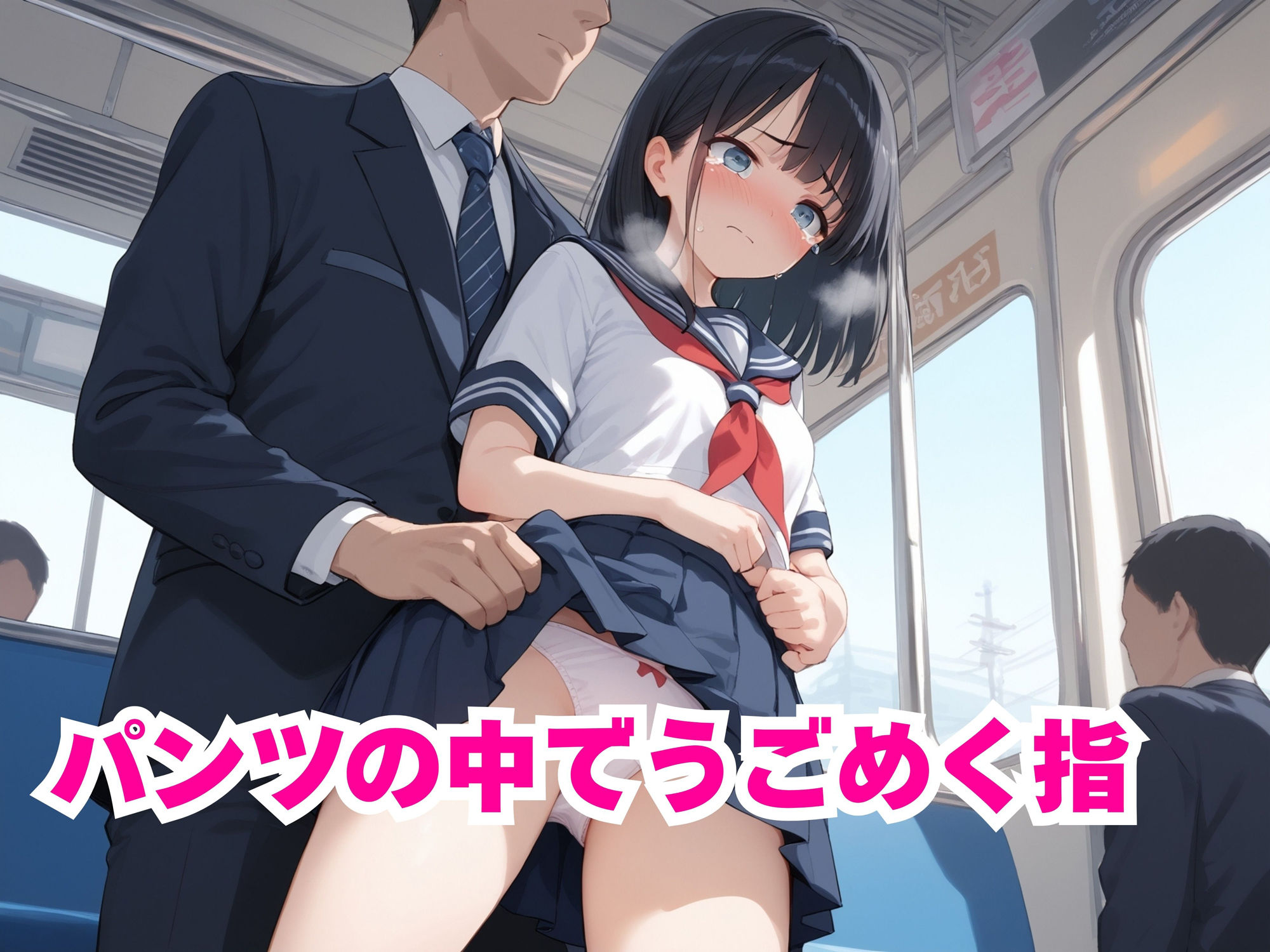 サンプル画像2:電車内チカンの実態調査(パンプキンちゃん) [d_508892]