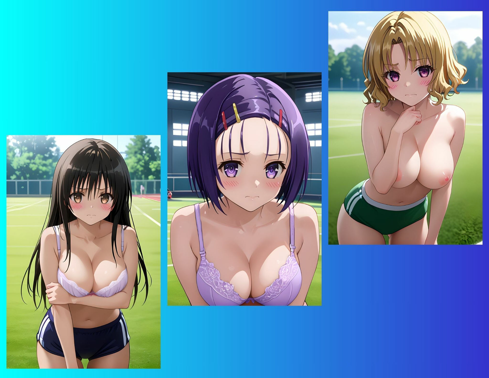 サンプル画像2:ToLoveる 先生toとらぶる 体育の時間 唯・春菜・里紗編(テケテケ) [d_508902]