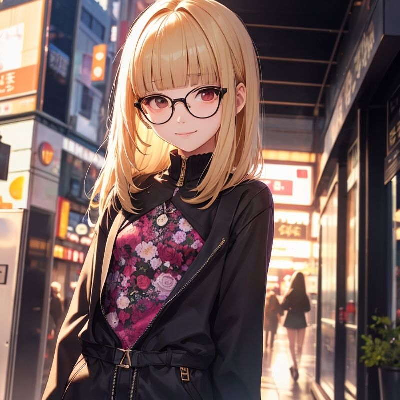 サンプル画像1:メガネっ娘のちっぱい(BMさん) [d_509032]