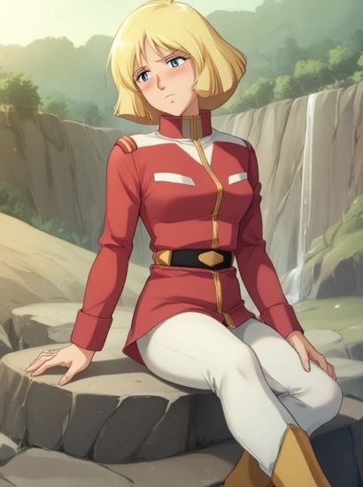 サンプル画像1:機動戦士ガンダムのセイラ・マスから送られてきた自撮り写真(自撮りサークル  イカスミ工房) [d_509078]