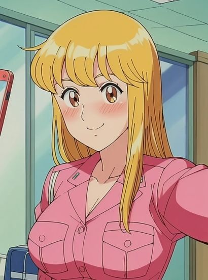 サンプル画像1:こちら葛飾区亀有公園前派出所の秋本麗子から送られてきた自撮り写真(自撮りサークル  イカスミ工房) [d_509110]