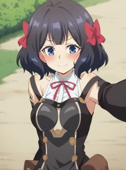 サンプル画像1:嘆きの亡霊は引退したいのティノ・シェイドから送られてきた自撮り写真(自撮りサークル  イカスミ工房) [d_509131]