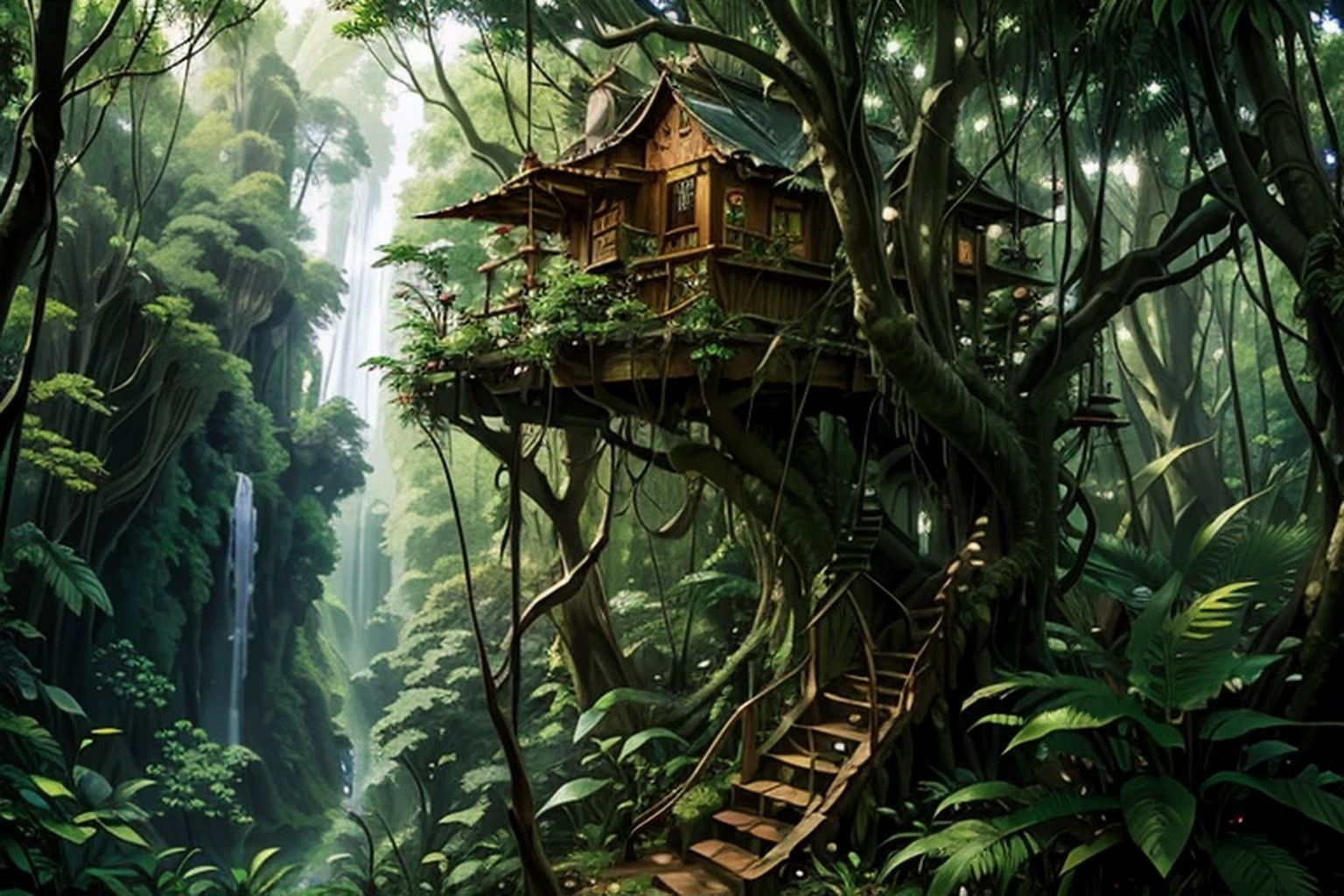 サンプル画像4:ジャングル・小屋  素材集(豊川内角) [d_509184]