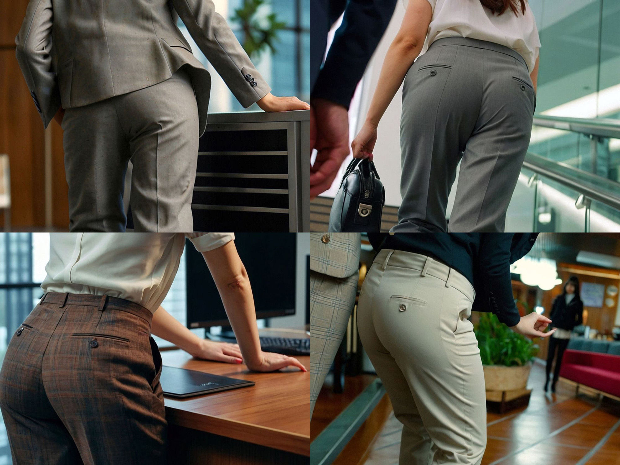 サンプル画像1:街撮り パンツスーツOLヒップ写真集『THE HIPS 4』(アスファルトキャット・クリエイションズ) [d_509186]