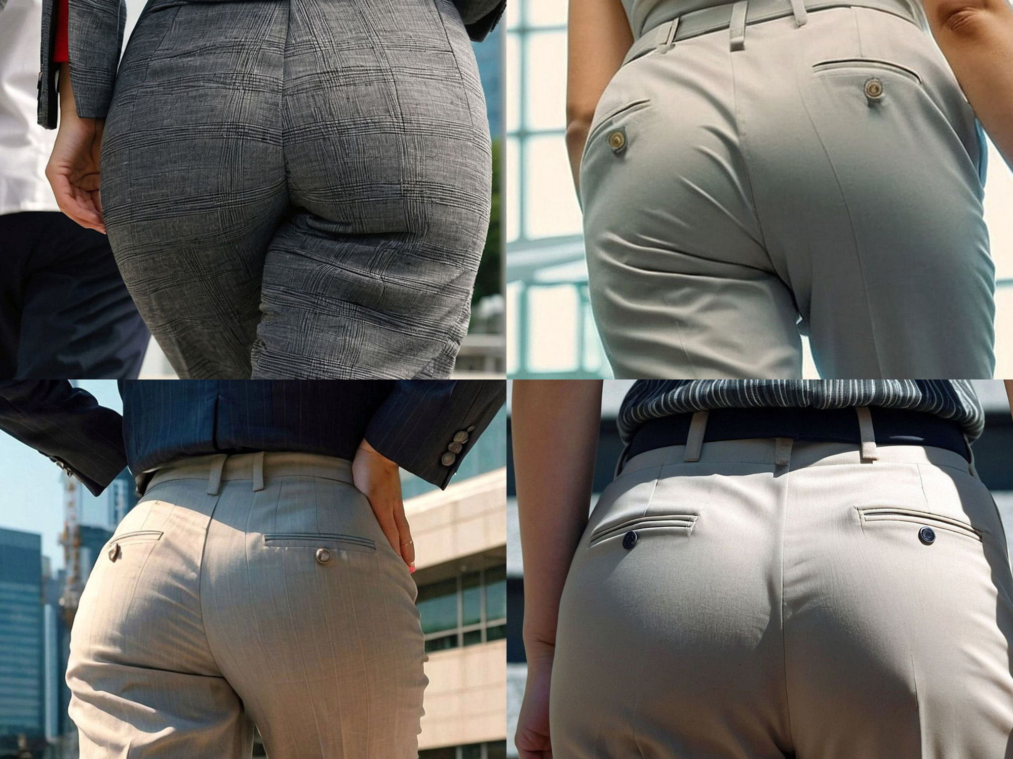 サンプル画像3:街撮り パンツスーツOLヒップ写真集『THE HIPS 4』(アスファルトキャット・クリエイションズ) [d_509186]