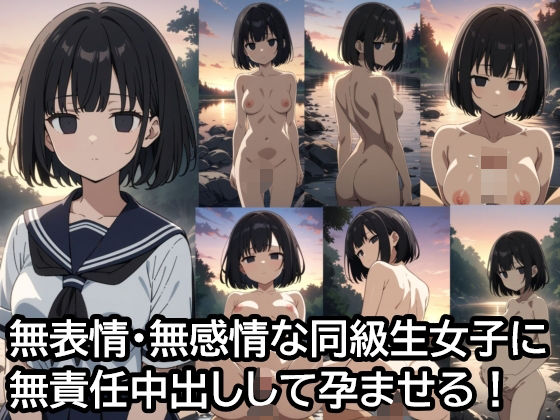無表情・無感情な同級生女子に無責任中出しして孕ませる！