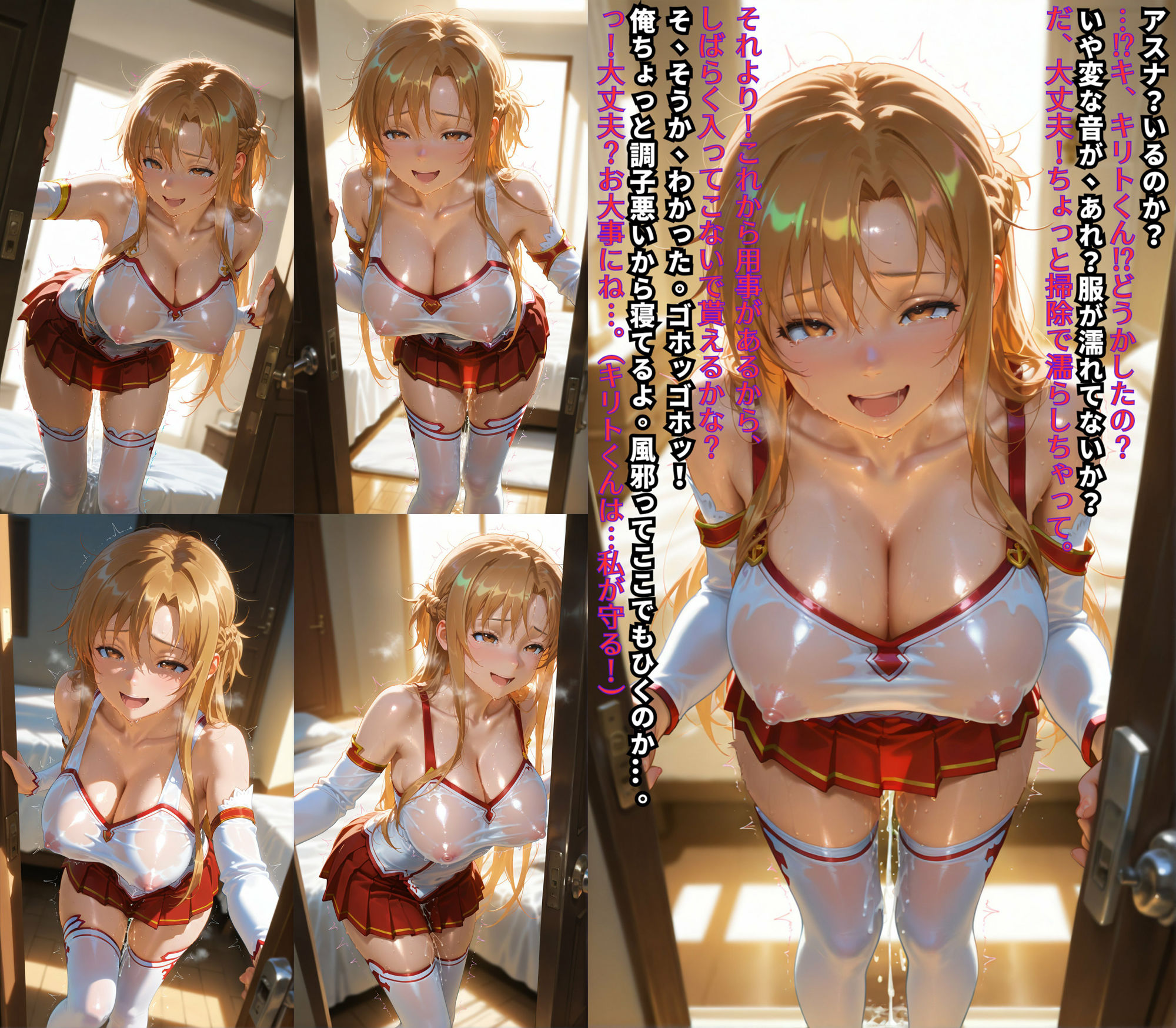 サンプル画像2:チートで寝取られ堕ちるヒロイン〜結城明日奈（アスナ）〜(アヘ顔好き集まれ！！ぬき処・朱作) [d_509319]