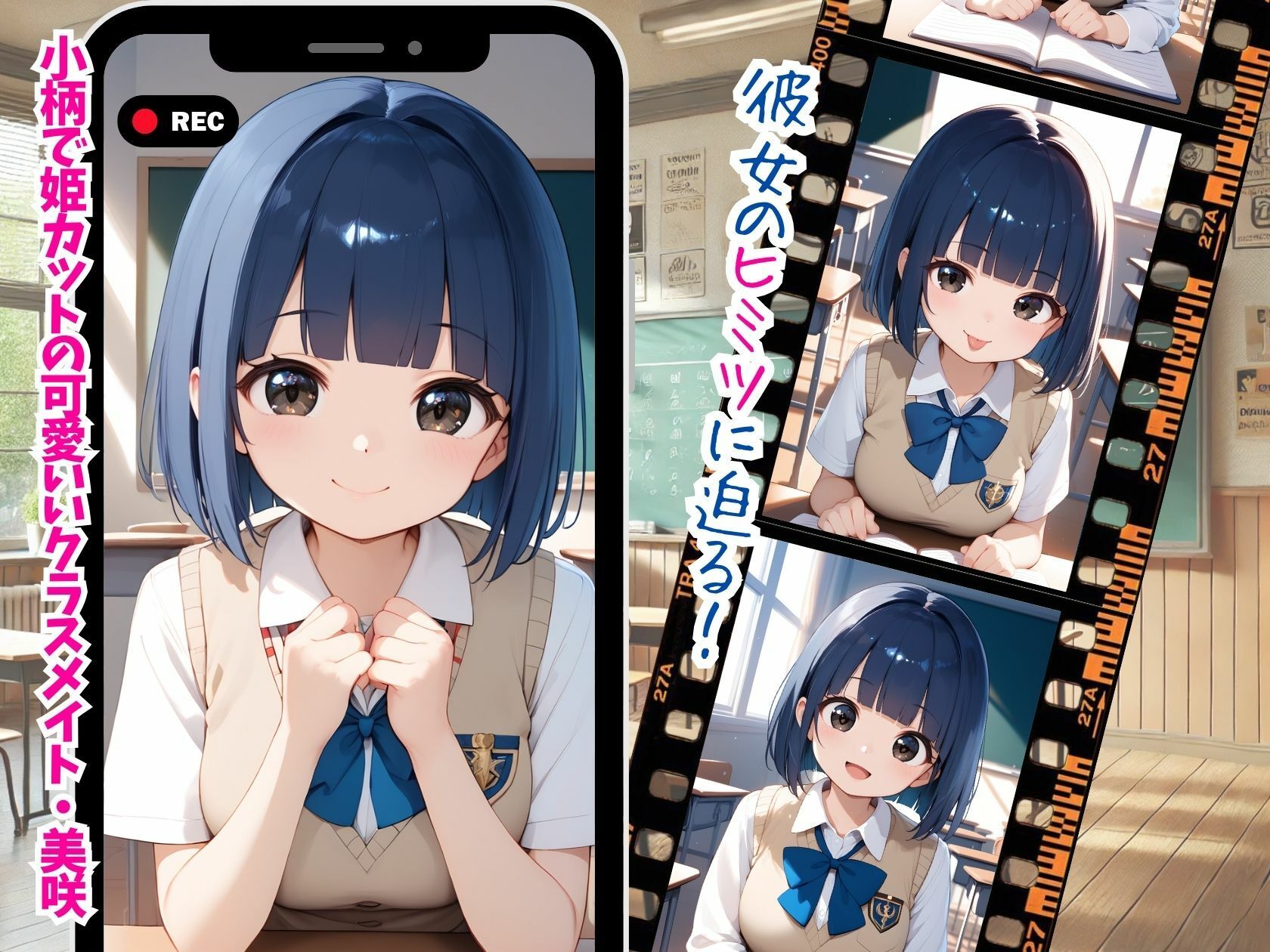 サンプル画像2:クラスメイトがビッチだった件(推し娘) [d_509398]