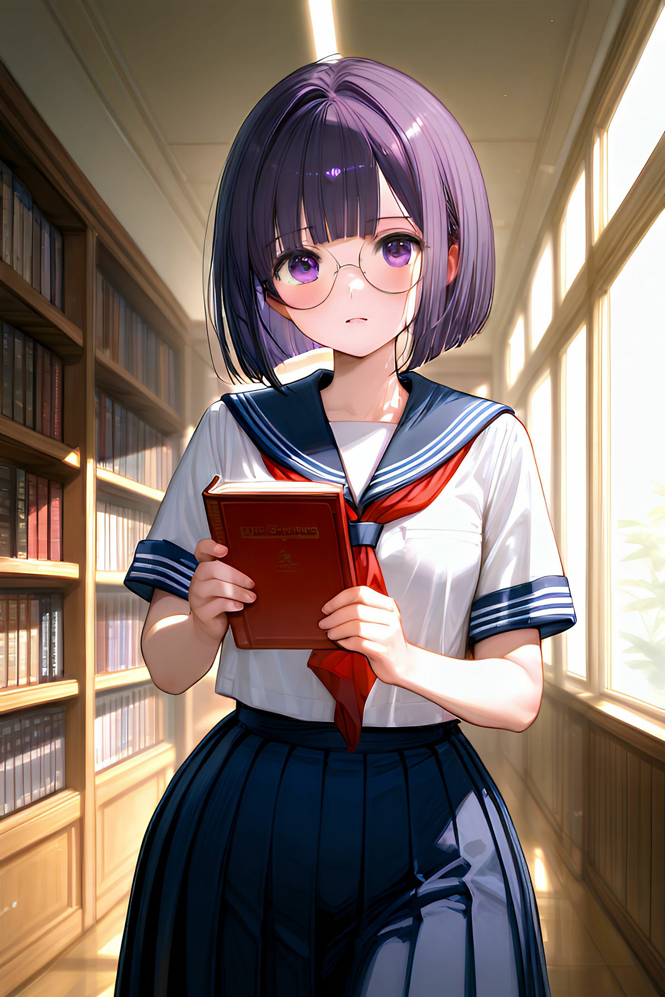 サンプル画像1:俺の告白を断った貧乳ロ◯な図書委員を催●発情アプリで洗脳支配して中出ししまくる話(ねこねこアートギャラリー) [d_509445]