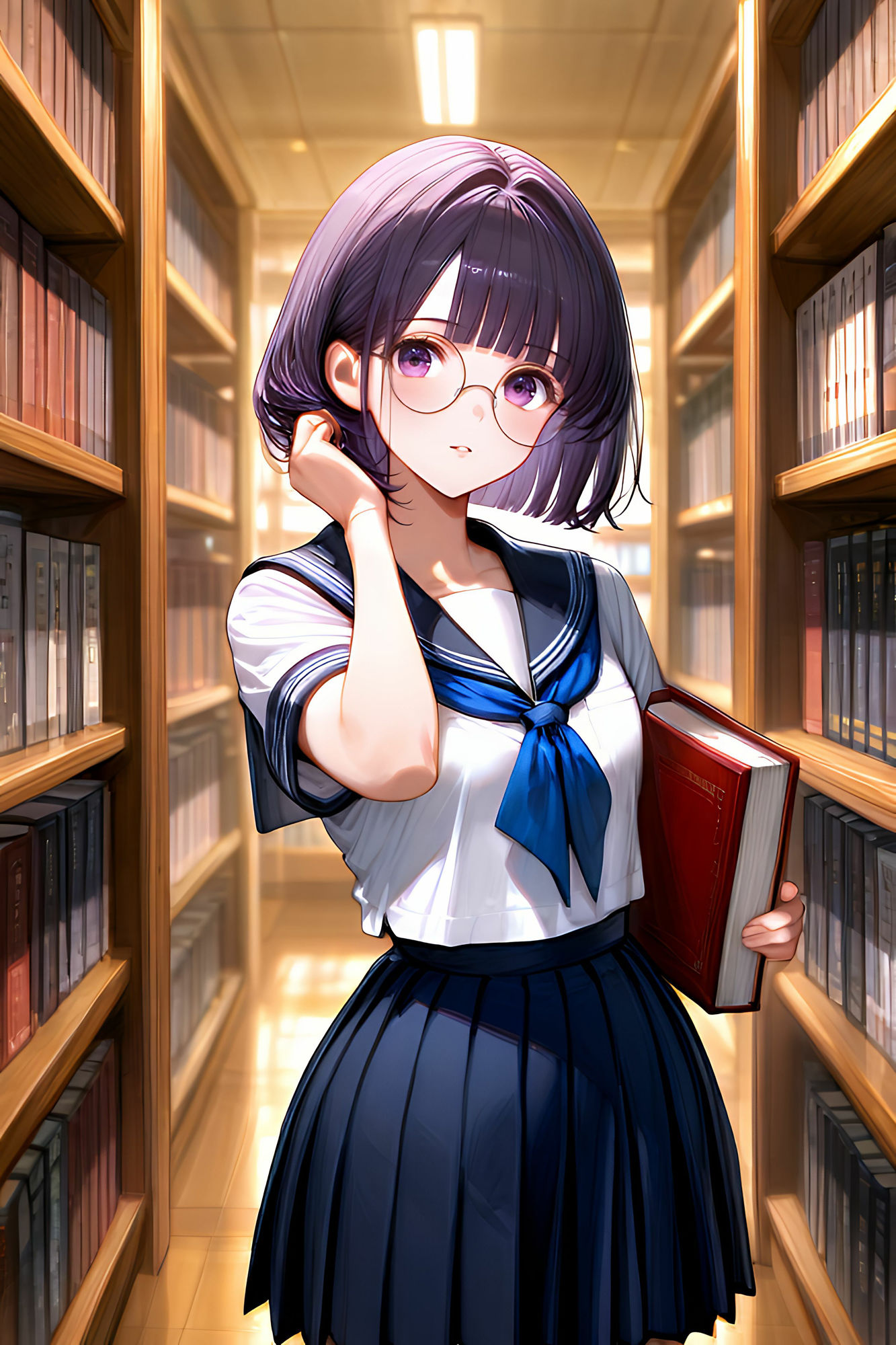 サンプル画像3:俺の告白を断った貧乳ロ◯な図書委員を催●発情アプリで洗脳支配して中出ししまくる話(ねこねこアートギャラリー) [d_509445]