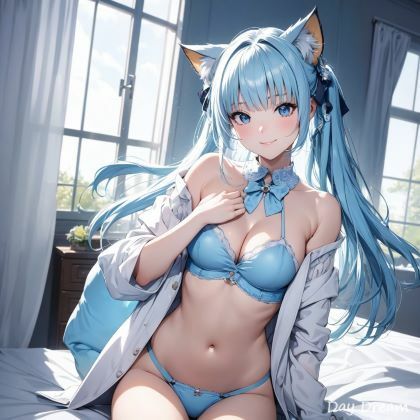 サンプル画像4:猫耳ベッドルーム（ブルー/ピンク）(Day Dream) [d_509485]