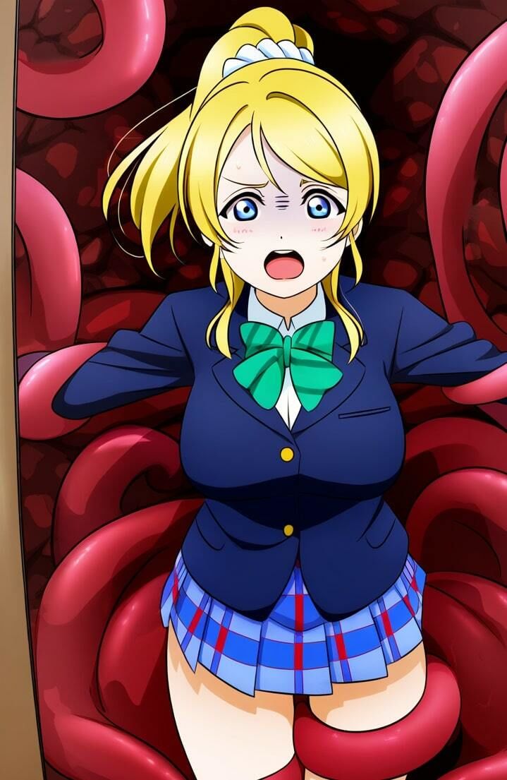 サンプル画像2:絢〇絵里 vs ぬるぬる触手(Nakki_触手・ヒロピン) [d_509535]