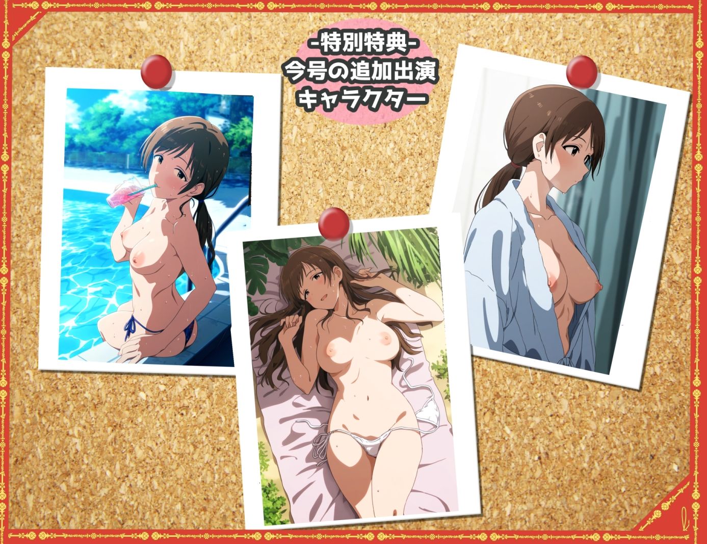 サンプル画像5:濡れ透け＆盗撮フェチ特化 2010年代アニメ作画特集 アイドルたちのプール撮影会/シャワー盗撮 その4 -500枚を撮影-(青山堂) [d_509562]