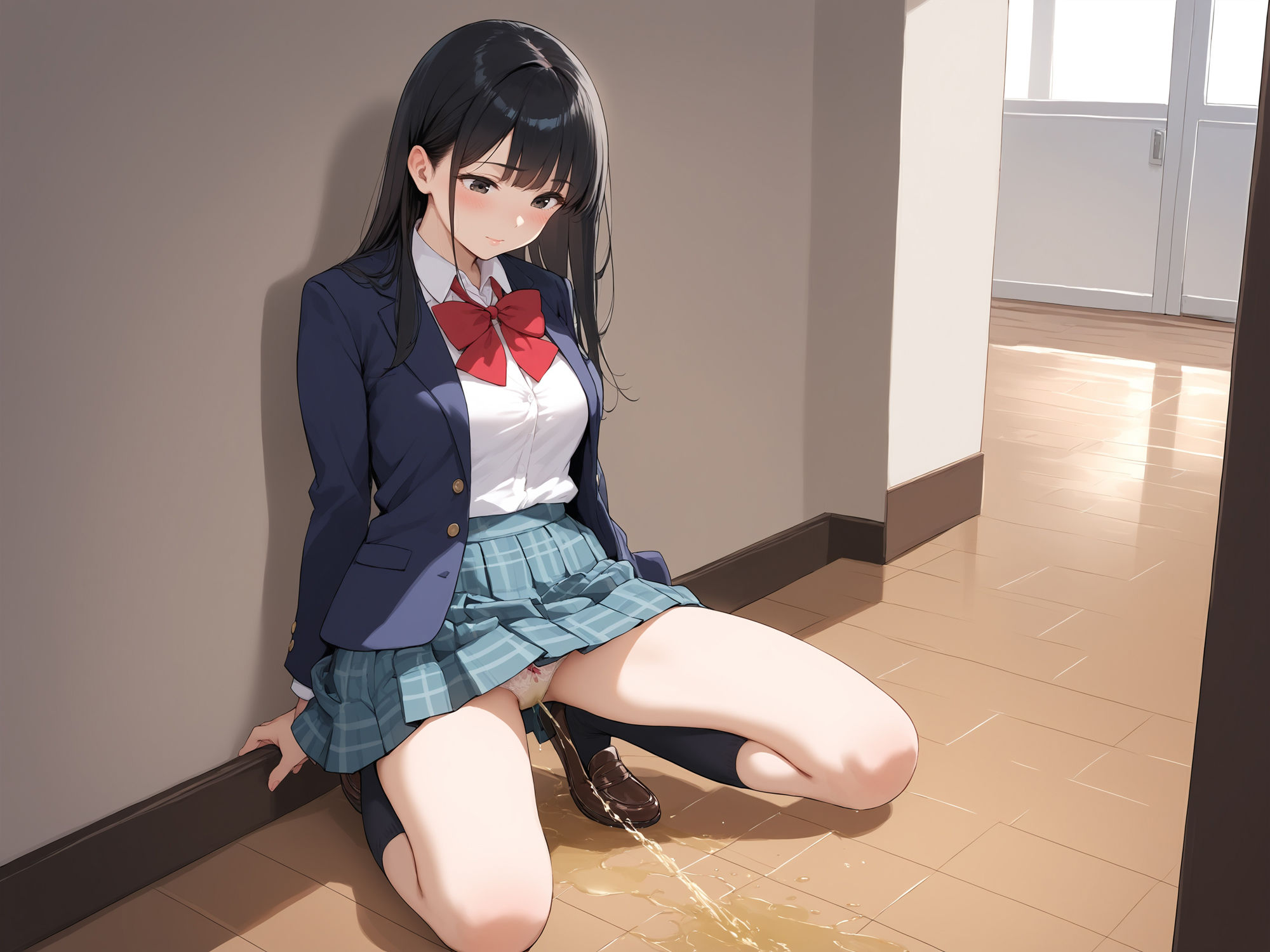 サンプル画像2:変態おもらし女子〇生秘密のストレス解消法(レベル999) [d_509645]