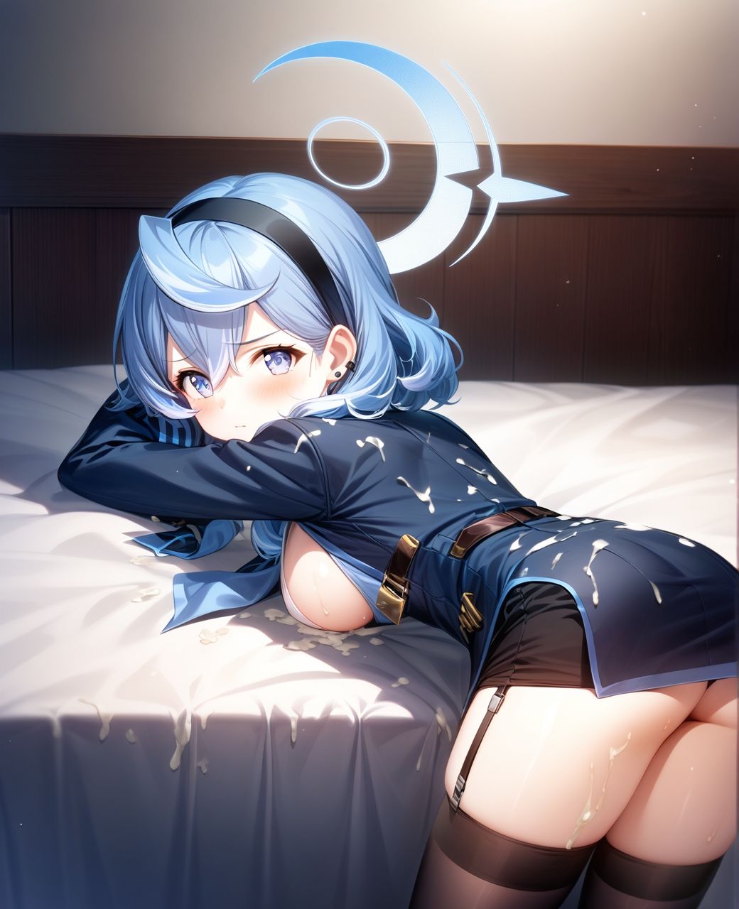 サンプル画像5:美少女羞恥 白濁デコレ・天〇アコ（ブルアカ）(Aark 2nd) [d_509766]