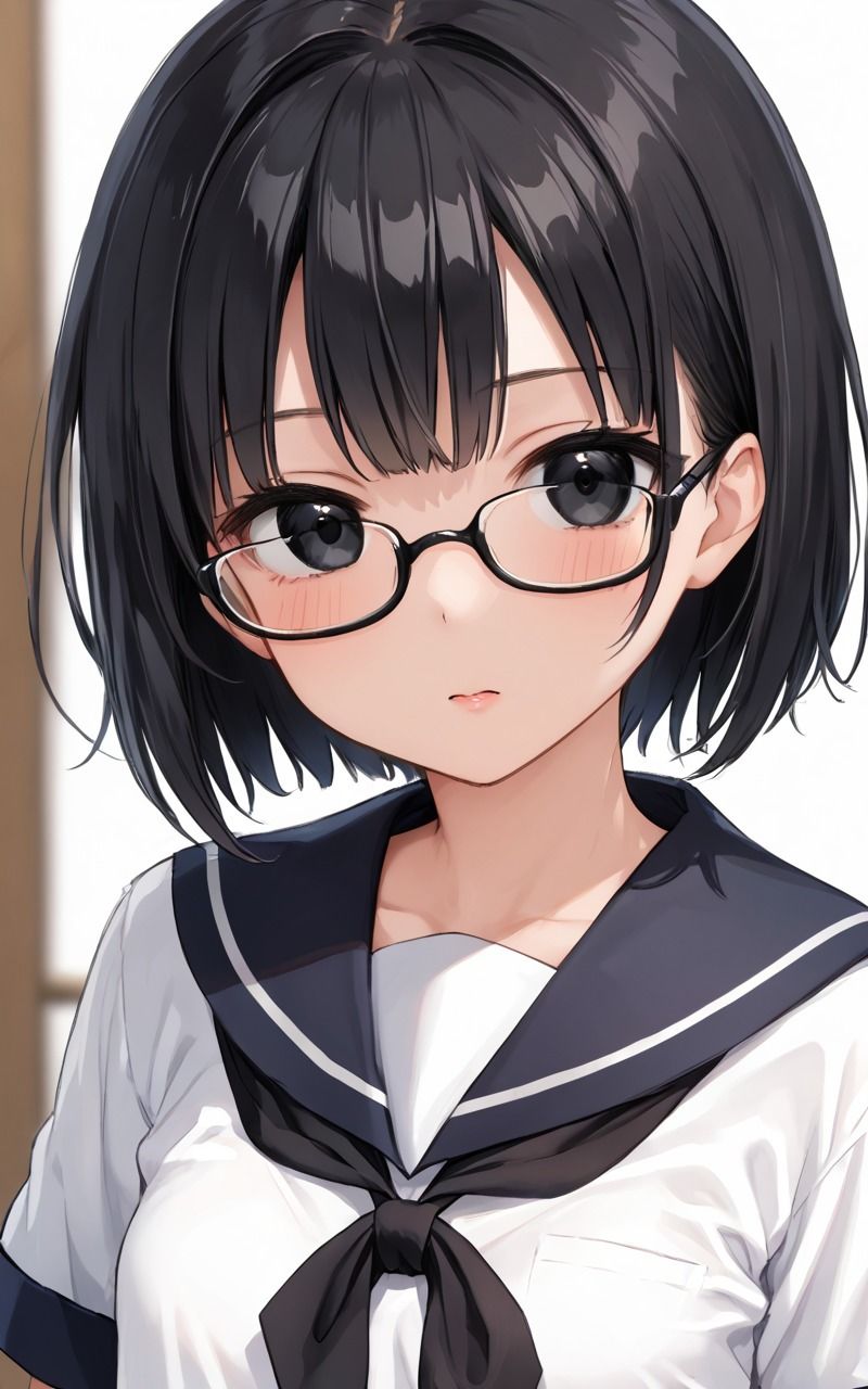 サンプル画像1:女子校生メガネ(ふぉ〜ゆ〜) [d_509798]