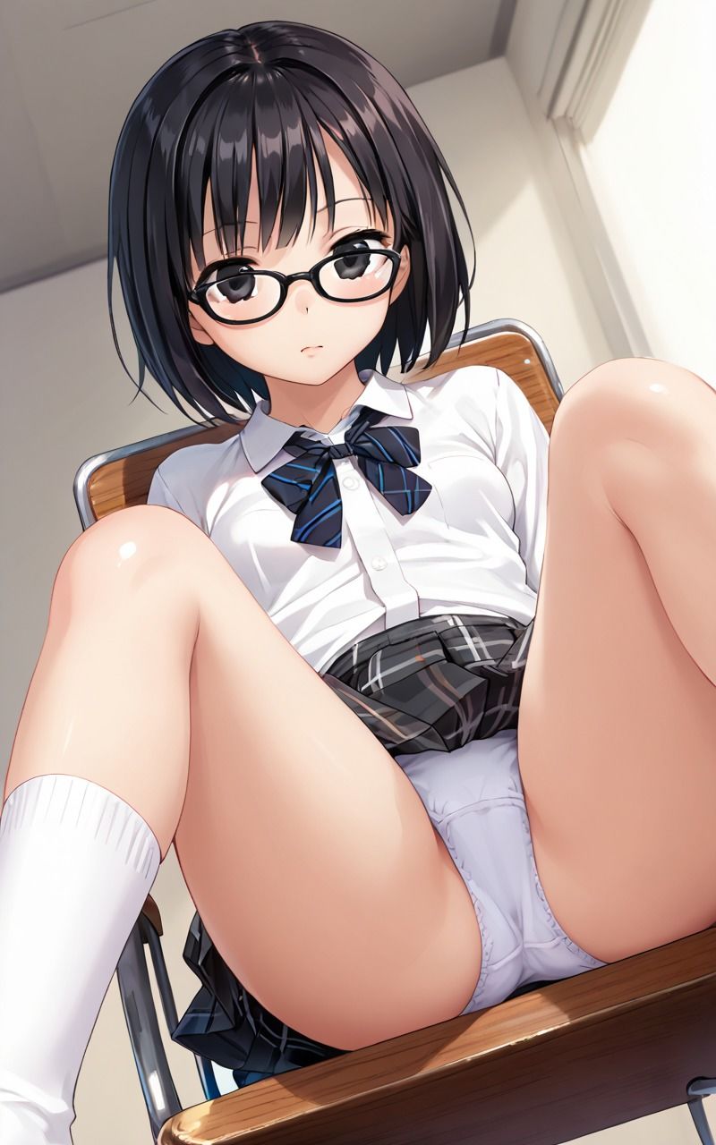 サンプル画像4:女子校生メガネ(ふぉ〜ゆ〜) [d_509798]